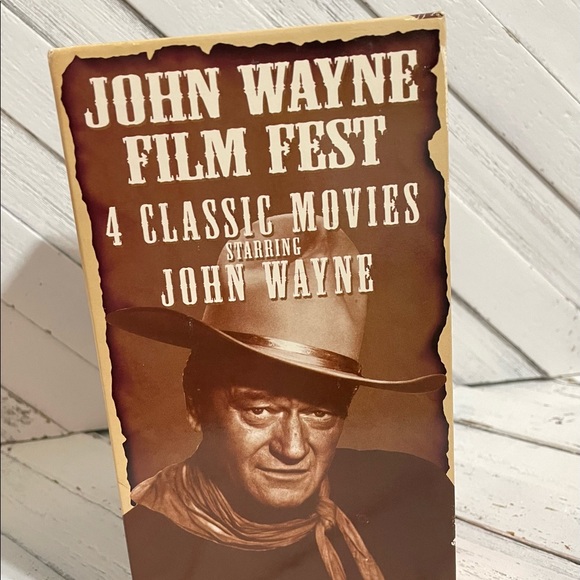VHS John Wayne Film Fest 4 classic movie set - Picture 4 of 5